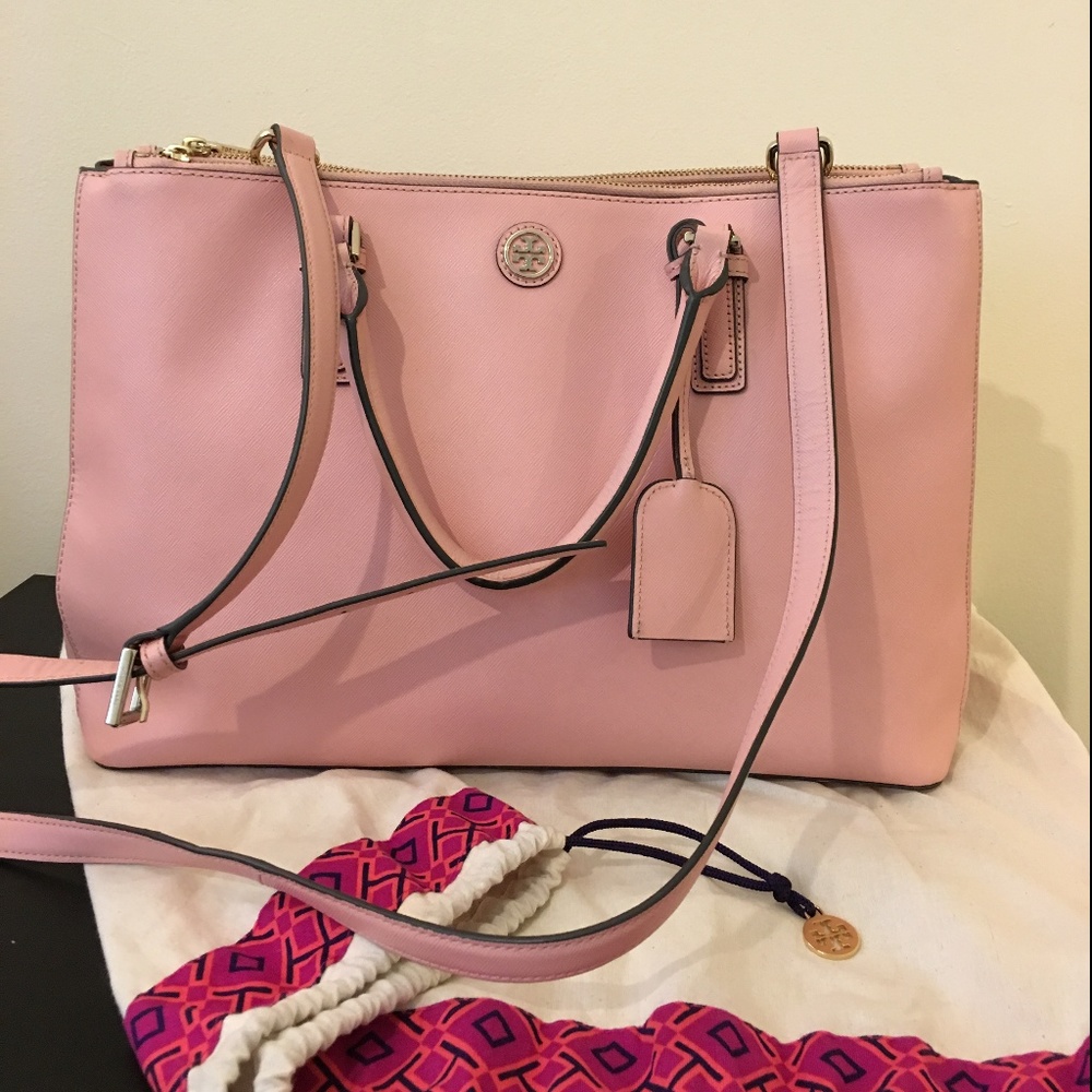 Tory Burch Robinson Large Double Zip Tote